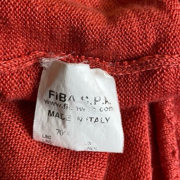 Maria Di Ripabianca Silk Linen Blend Knit Cardigan Front Pockets Women’s US 6 - Picture 9 of 11